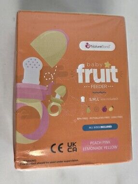 NWT NatureBond Baby Food Feeder/Fruit Feeder Pacifier(2 Pack) Teether